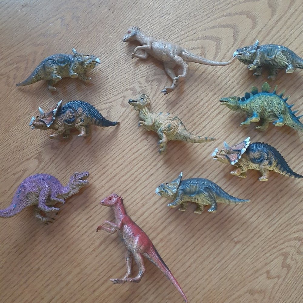 Dinosaur toy collection